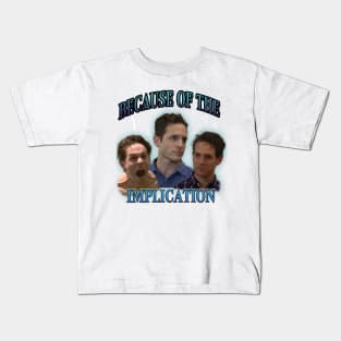 Dennis Reynolds implication tee Kids T-Shirt